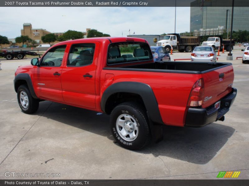 Radiant Red / Graphite Gray 2007 Toyota Tacoma V6 PreRunner Double Cab