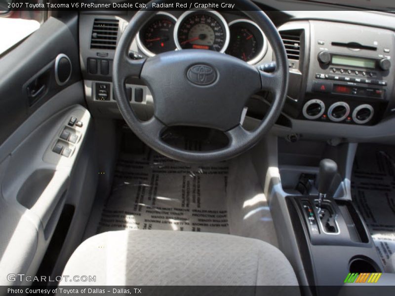 Radiant Red / Graphite Gray 2007 Toyota Tacoma V6 PreRunner Double Cab