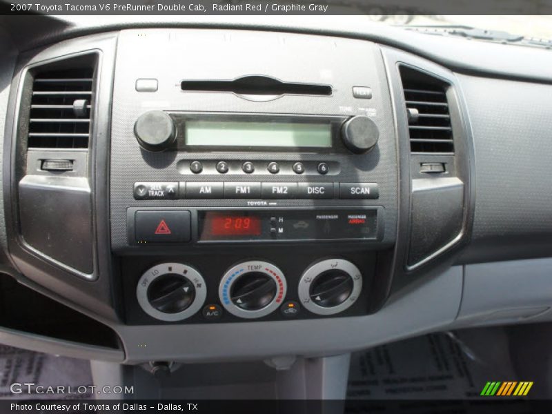 Radiant Red / Graphite Gray 2007 Toyota Tacoma V6 PreRunner Double Cab