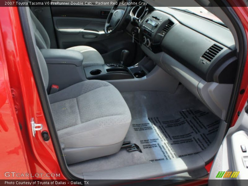 Radiant Red / Graphite Gray 2007 Toyota Tacoma V6 PreRunner Double Cab