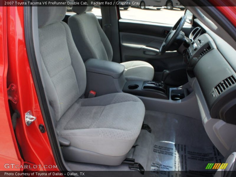 Radiant Red / Graphite Gray 2007 Toyota Tacoma V6 PreRunner Double Cab