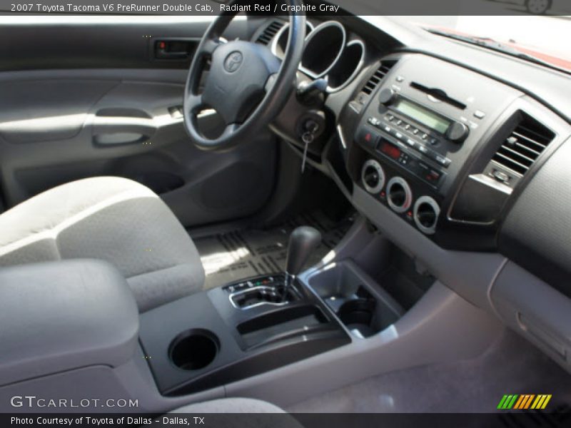 Radiant Red / Graphite Gray 2007 Toyota Tacoma V6 PreRunner Double Cab