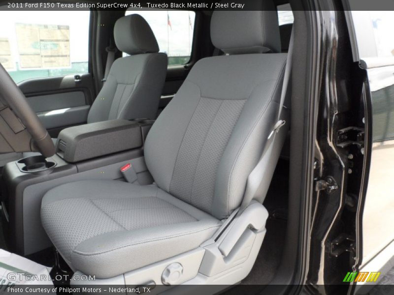 Tuxedo Black Metallic / Steel Gray 2011 Ford F150 Texas Edition SuperCrew 4x4