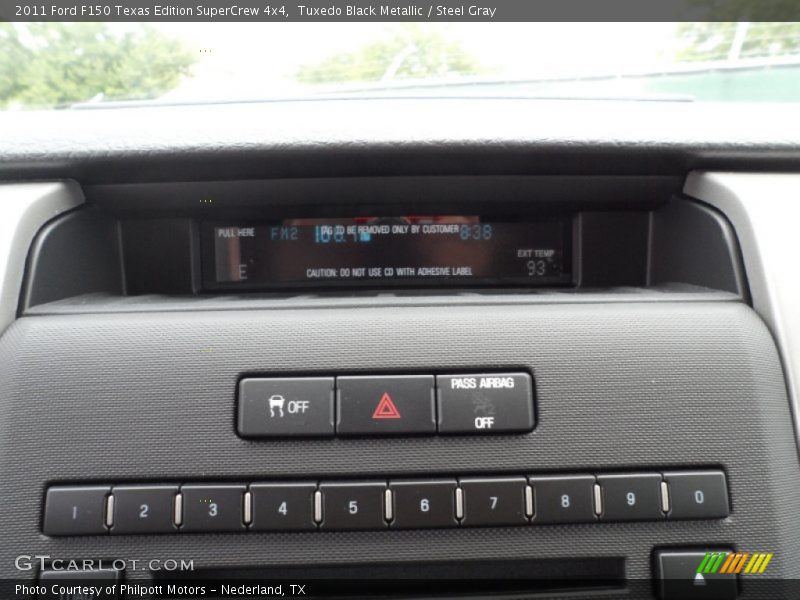 Tuxedo Black Metallic / Steel Gray 2011 Ford F150 Texas Edition SuperCrew 4x4
