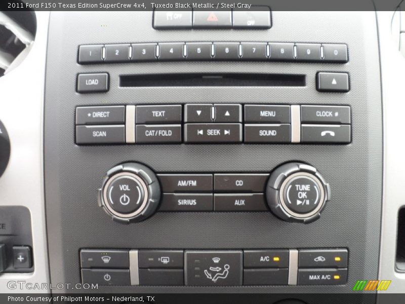 Tuxedo Black Metallic / Steel Gray 2011 Ford F150 Texas Edition SuperCrew 4x4