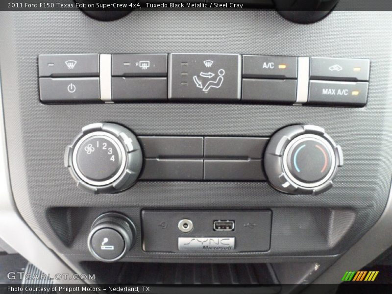 Tuxedo Black Metallic / Steel Gray 2011 Ford F150 Texas Edition SuperCrew 4x4