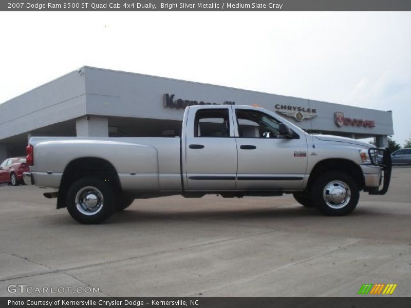 Bright Silver Metallic / Medium Slate Gray 2007 Dodge Ram 3500 ST Quad Cab 4x4 Dually