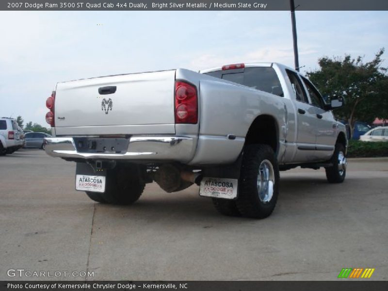 Bright Silver Metallic / Medium Slate Gray 2007 Dodge Ram 3500 ST Quad Cab 4x4 Dually