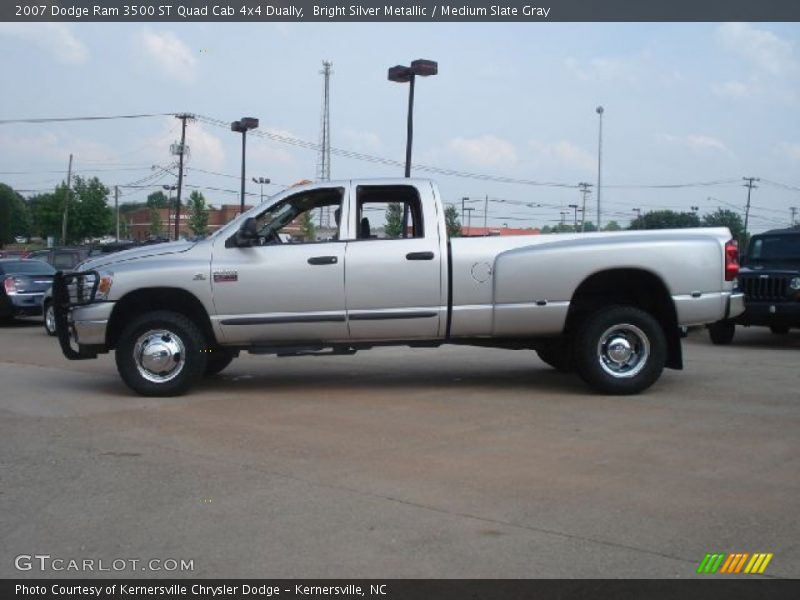 Bright Silver Metallic / Medium Slate Gray 2007 Dodge Ram 3500 ST Quad Cab 4x4 Dually