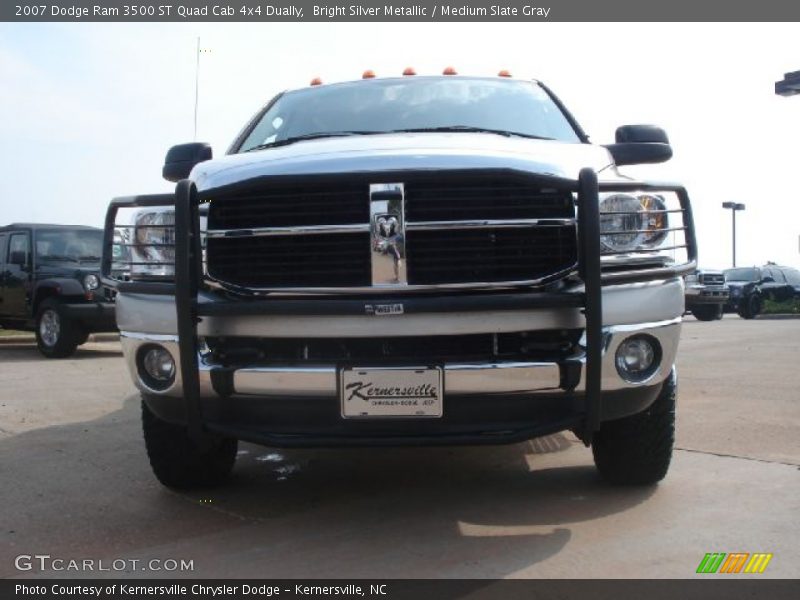 Bright Silver Metallic / Medium Slate Gray 2007 Dodge Ram 3500 ST Quad Cab 4x4 Dually