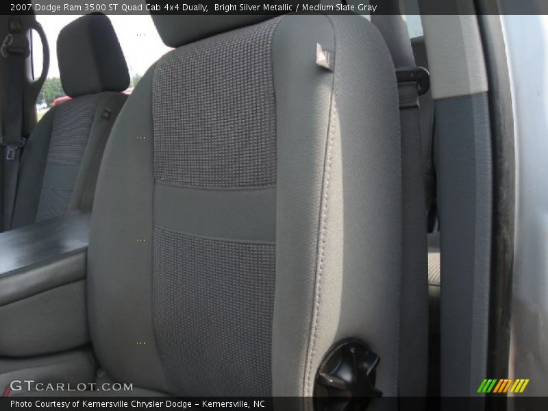 Bright Silver Metallic / Medium Slate Gray 2007 Dodge Ram 3500 ST Quad Cab 4x4 Dually