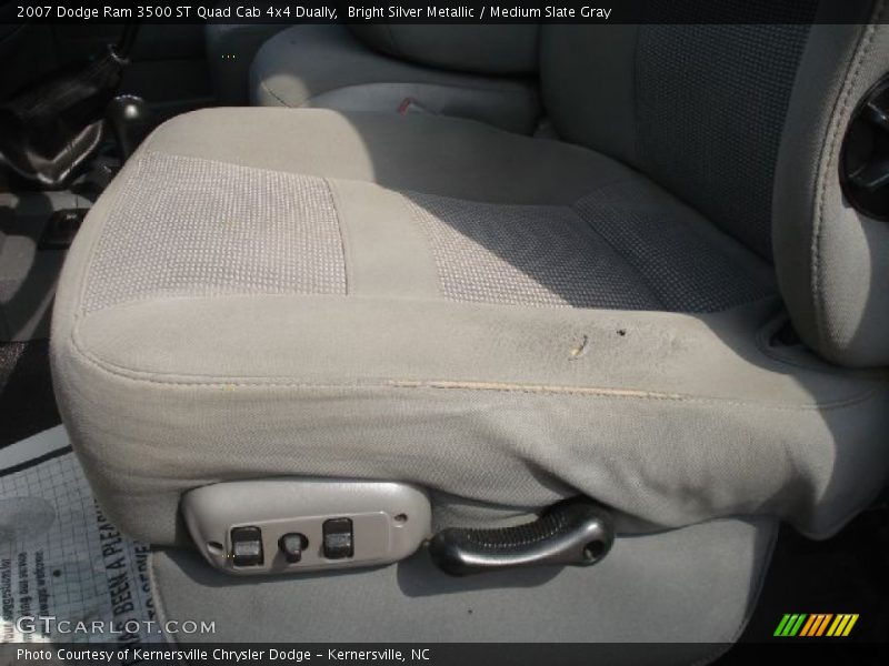 Bright Silver Metallic / Medium Slate Gray 2007 Dodge Ram 3500 ST Quad Cab 4x4 Dually