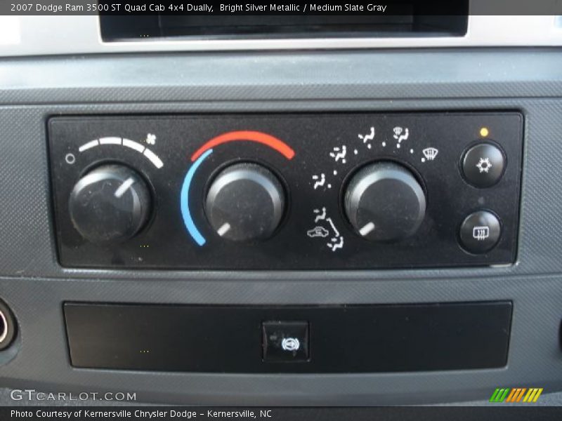 Bright Silver Metallic / Medium Slate Gray 2007 Dodge Ram 3500 ST Quad Cab 4x4 Dually
