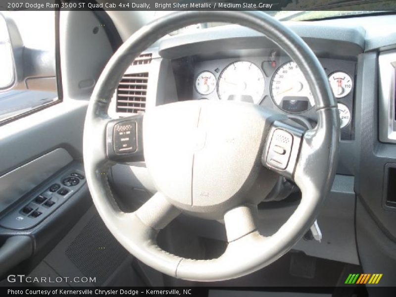 Bright Silver Metallic / Medium Slate Gray 2007 Dodge Ram 3500 ST Quad Cab 4x4 Dually