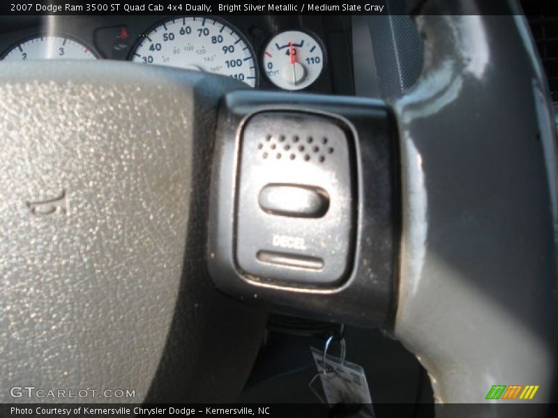 Bright Silver Metallic / Medium Slate Gray 2007 Dodge Ram 3500 ST Quad Cab 4x4 Dually