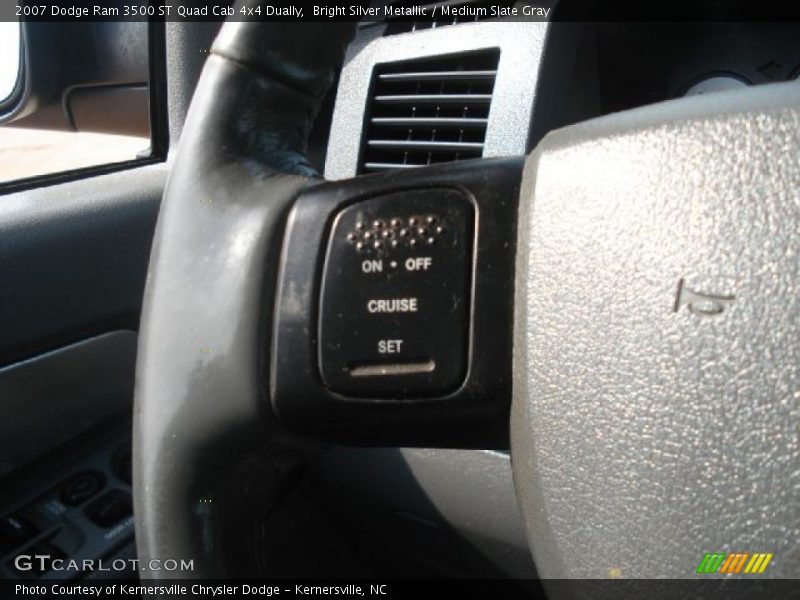 Bright Silver Metallic / Medium Slate Gray 2007 Dodge Ram 3500 ST Quad Cab 4x4 Dually
