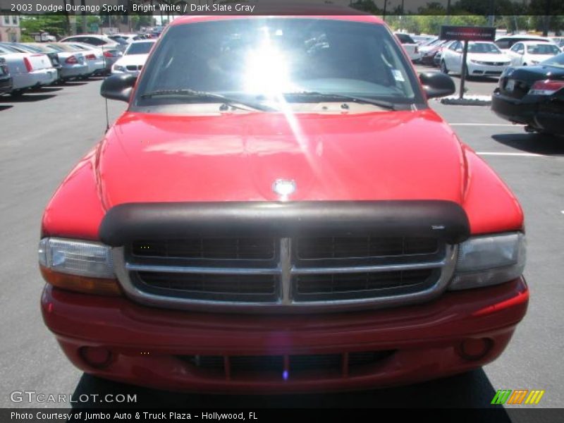 Bright White / Dark Slate Gray 2003 Dodge Durango Sport