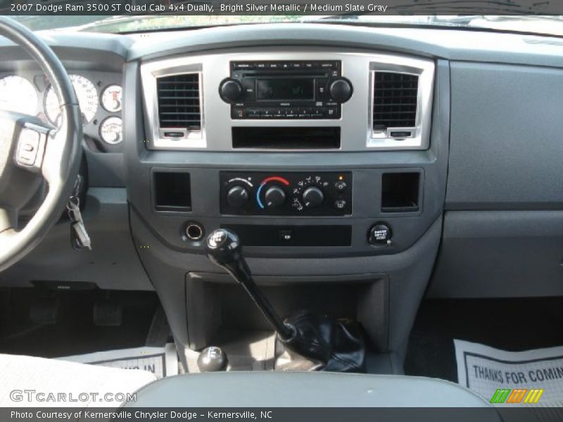Bright Silver Metallic / Medium Slate Gray 2007 Dodge Ram 3500 ST Quad Cab 4x4 Dually