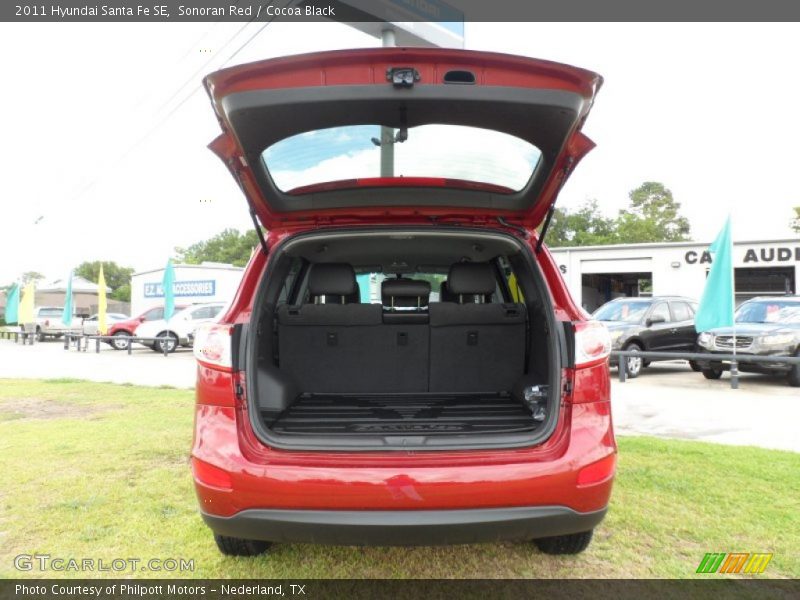 Sonoran Red / Cocoa Black 2011 Hyundai Santa Fe SE