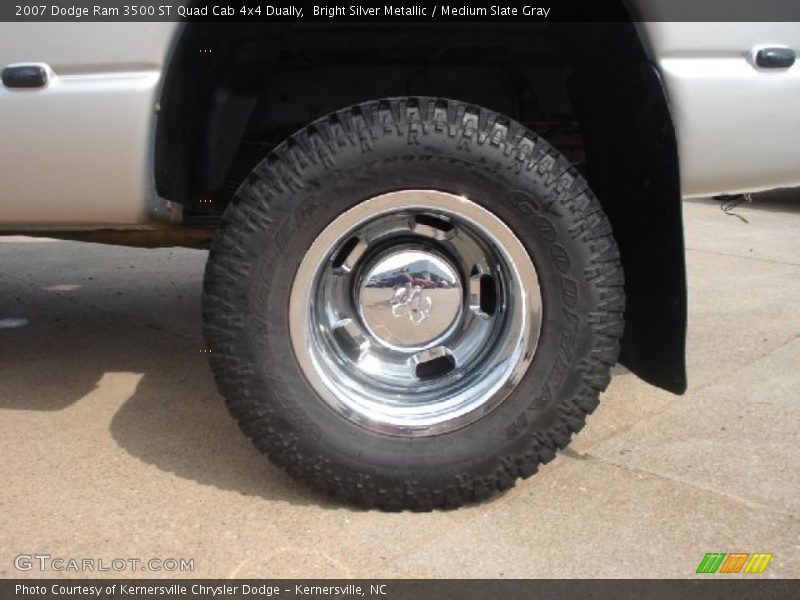 Bright Silver Metallic / Medium Slate Gray 2007 Dodge Ram 3500 ST Quad Cab 4x4 Dually