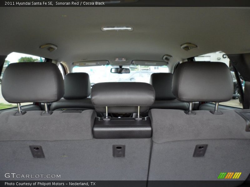 Sonoran Red / Cocoa Black 2011 Hyundai Santa Fe SE