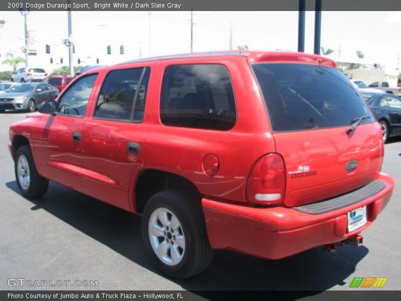 Bright White / Dark Slate Gray 2003 Dodge Durango Sport