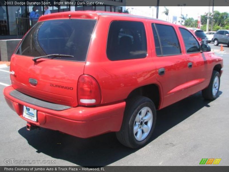 Bright White / Dark Slate Gray 2003 Dodge Durango Sport