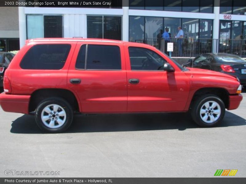 Bright White / Dark Slate Gray 2003 Dodge Durango Sport