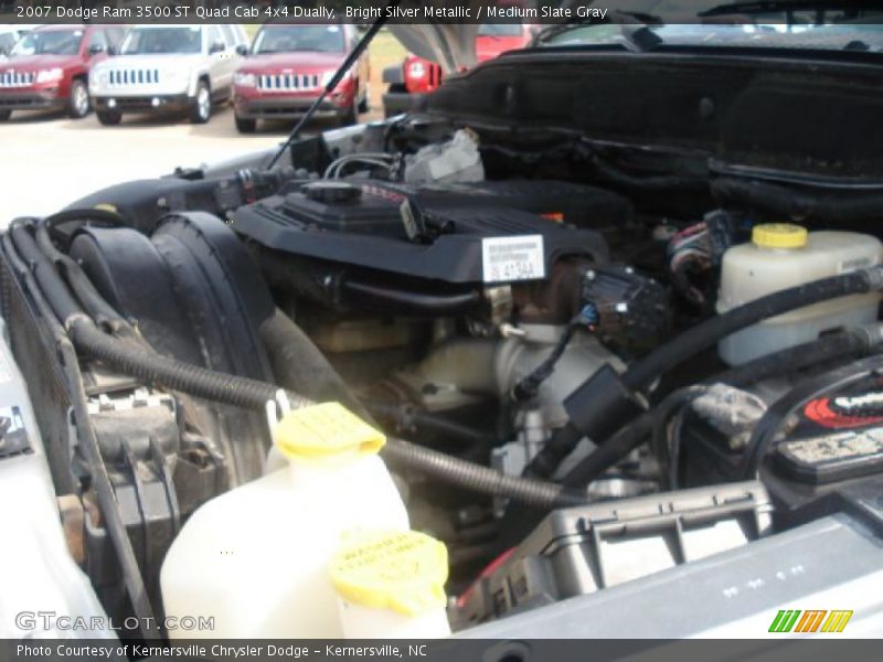 Bright Silver Metallic / Medium Slate Gray 2007 Dodge Ram 3500 ST Quad Cab 4x4 Dually