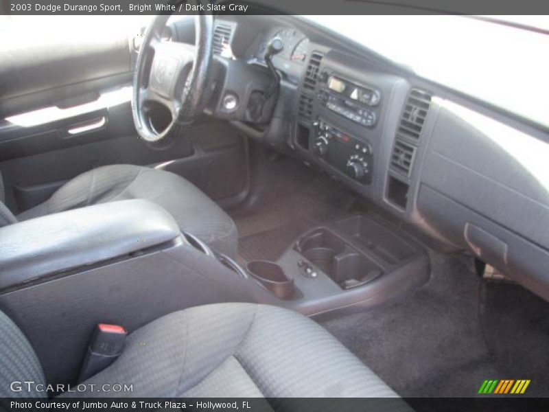 Bright White / Dark Slate Gray 2003 Dodge Durango Sport