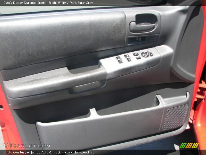 Bright White / Dark Slate Gray 2003 Dodge Durango Sport