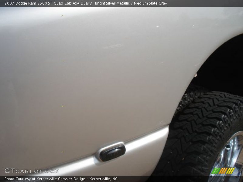 Bright Silver Metallic / Medium Slate Gray 2007 Dodge Ram 3500 ST Quad Cab 4x4 Dually