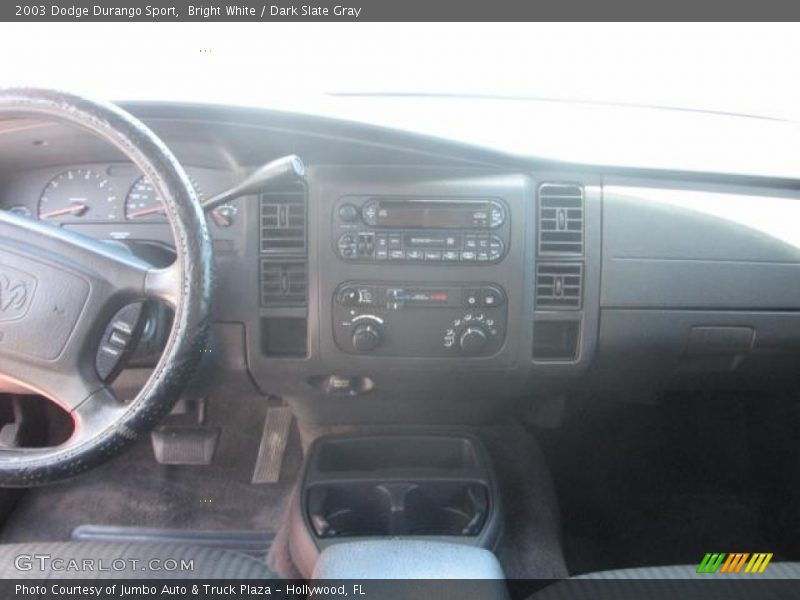 Bright White / Dark Slate Gray 2003 Dodge Durango Sport