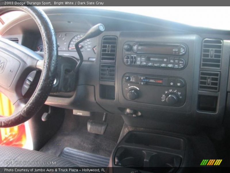 Bright White / Dark Slate Gray 2003 Dodge Durango Sport