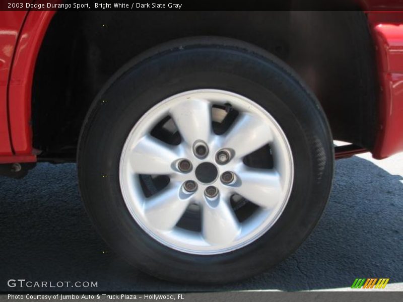 Bright White / Dark Slate Gray 2003 Dodge Durango Sport