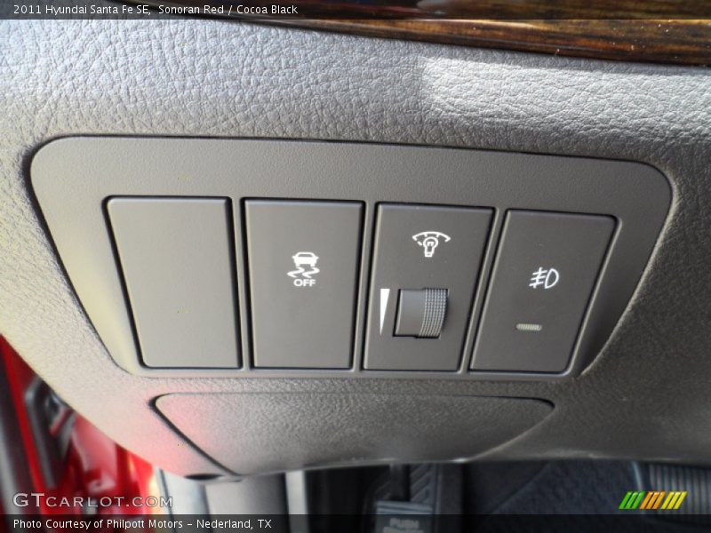 Sonoran Red / Cocoa Black 2011 Hyundai Santa Fe SE