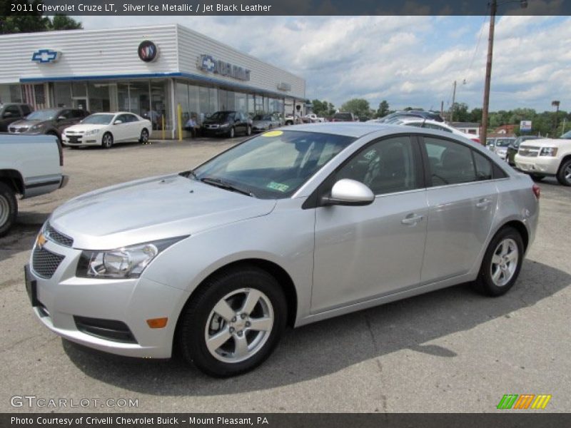 Silver Ice Metallic / Jet Black Leather 2011 Chevrolet Cruze LT