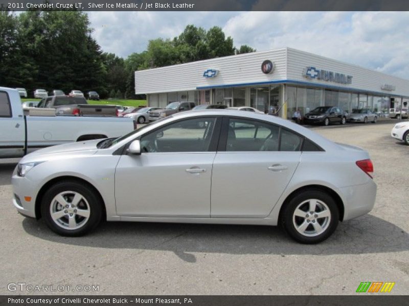 Silver Ice Metallic / Jet Black Leather 2011 Chevrolet Cruze LT