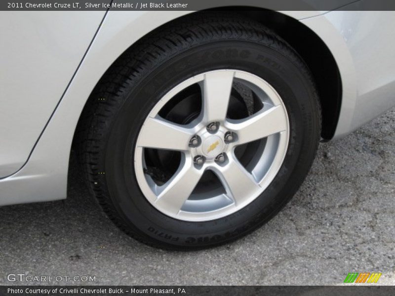 Silver Ice Metallic / Jet Black Leather 2011 Chevrolet Cruze LT