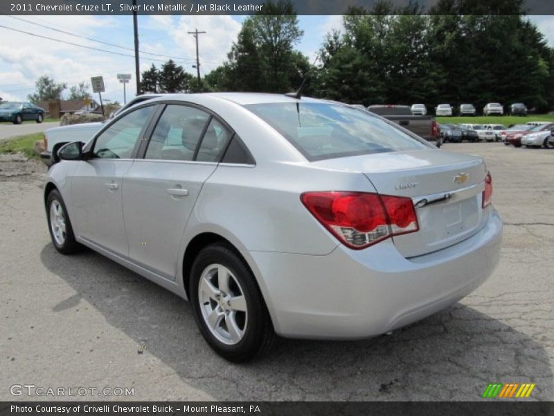 Silver Ice Metallic / Jet Black Leather 2011 Chevrolet Cruze LT