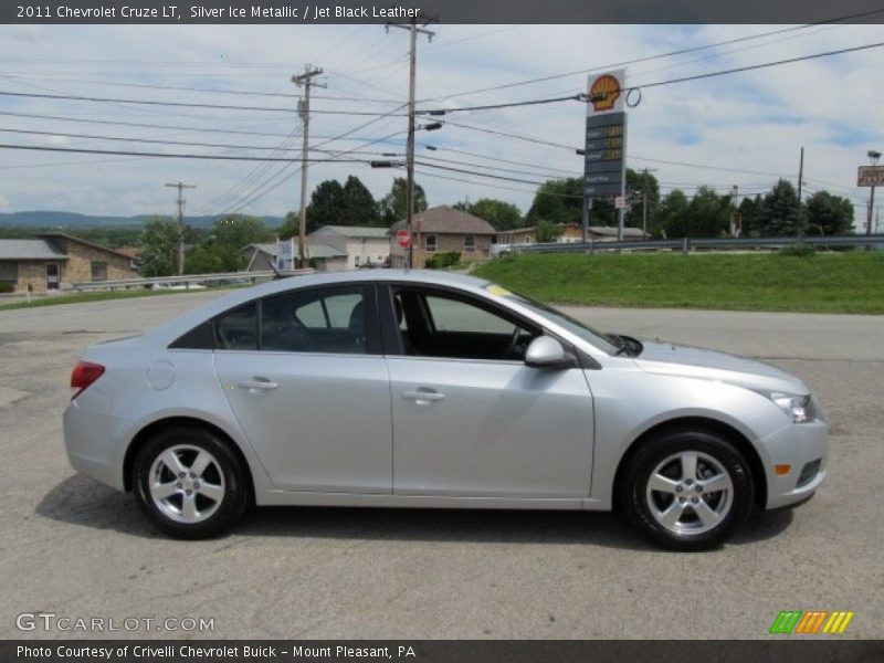 Silver Ice Metallic / Jet Black Leather 2011 Chevrolet Cruze LT