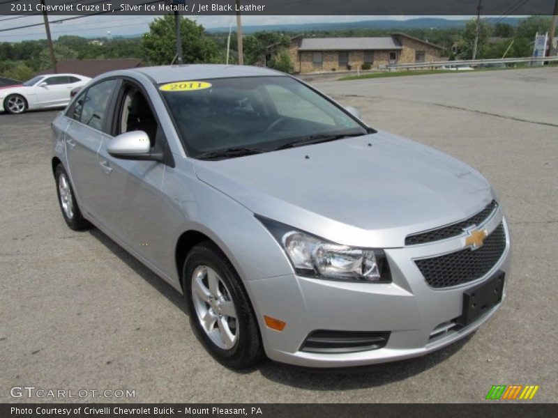Silver Ice Metallic / Jet Black Leather 2011 Chevrolet Cruze LT