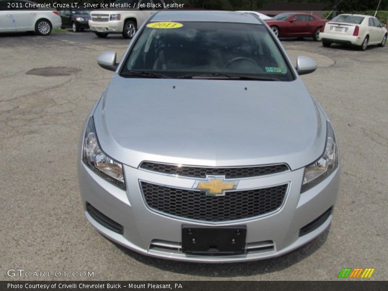 Silver Ice Metallic / Jet Black Leather 2011 Chevrolet Cruze LT