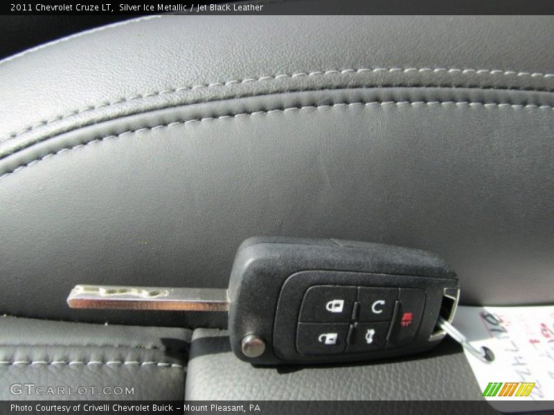 Silver Ice Metallic / Jet Black Leather 2011 Chevrolet Cruze LT