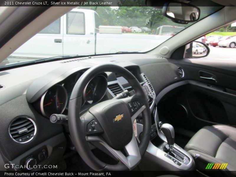 Silver Ice Metallic / Jet Black Leather 2011 Chevrolet Cruze LT