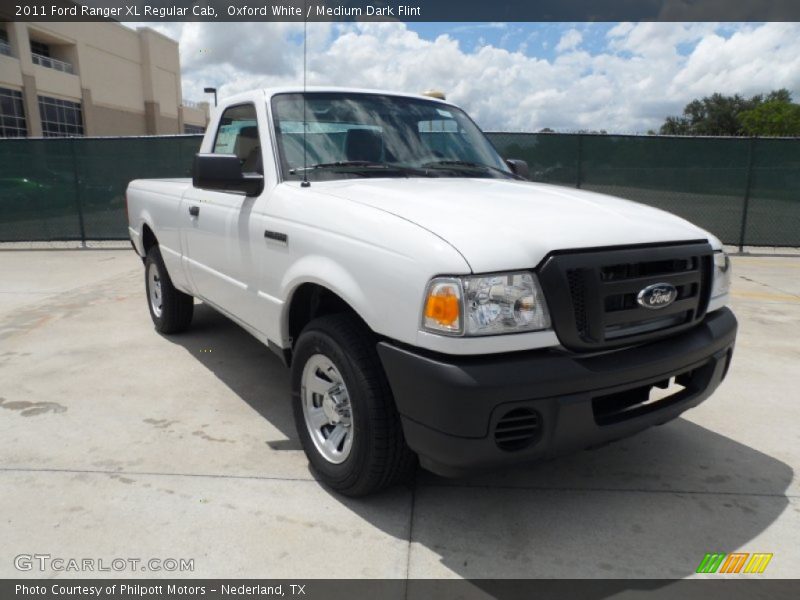 Oxford White / Medium Dark Flint 2011 Ford Ranger XL Regular Cab