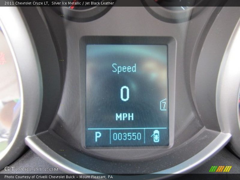 Silver Ice Metallic / Jet Black Leather 2011 Chevrolet Cruze LT