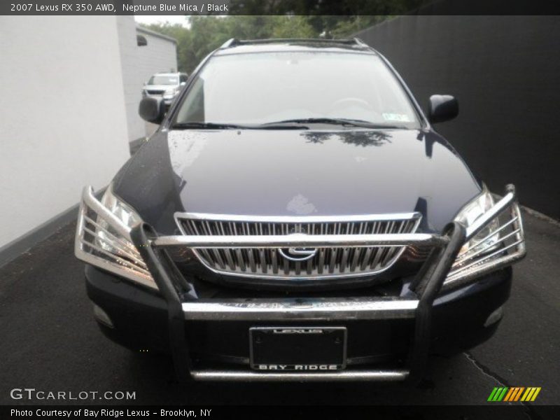 Neptune Blue Mica / Black 2007 Lexus RX 350 AWD