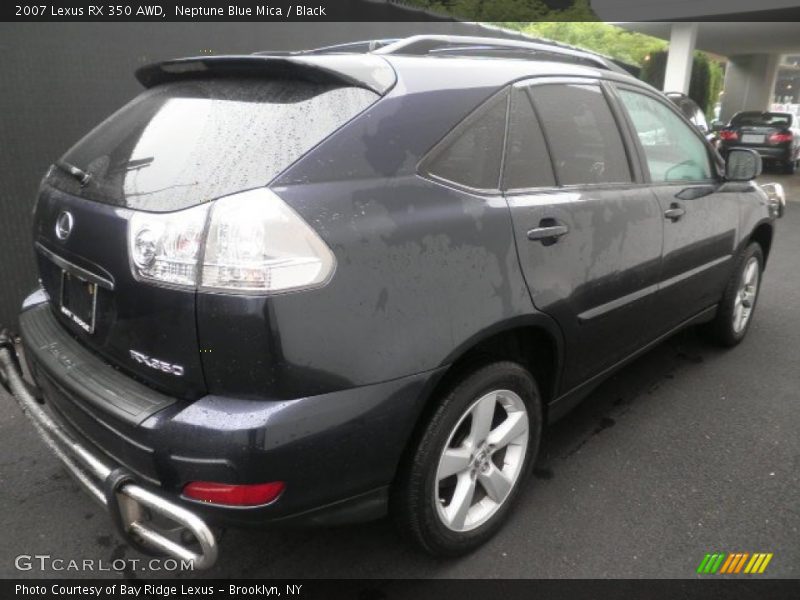Neptune Blue Mica / Black 2007 Lexus RX 350 AWD