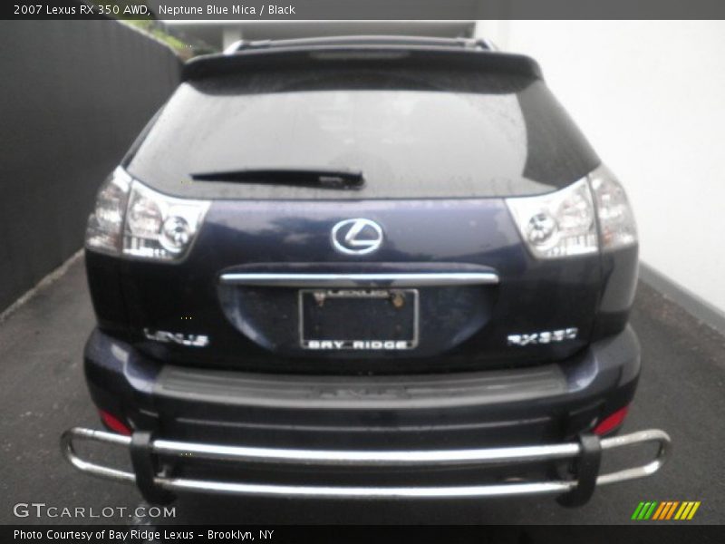 Neptune Blue Mica / Black 2007 Lexus RX 350 AWD